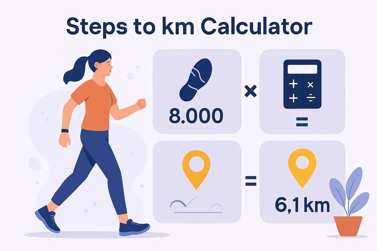 steps to km calculator